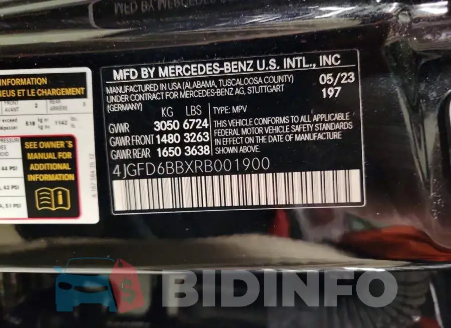 4JGFD6BBXRB001900 Photo# 13