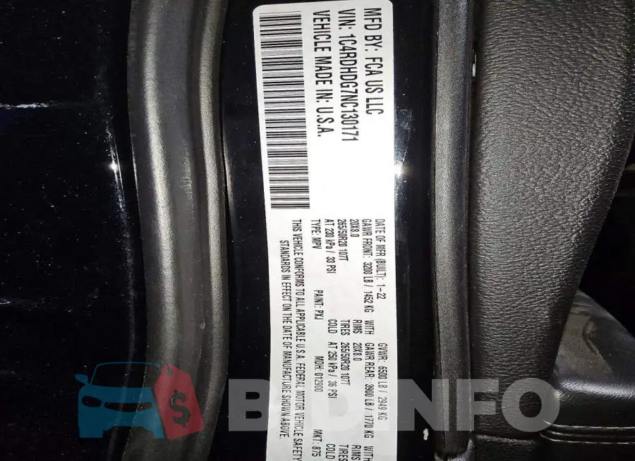 1C4RDHDG7NC130171 Photo# 13