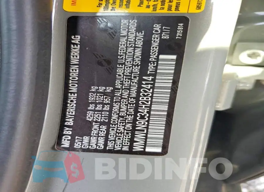 WMWLN9C34H2B32414 Photo# 12
