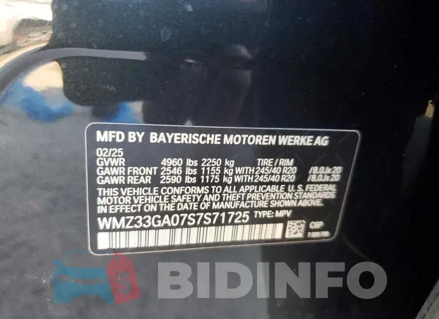 WMZ33GA07S7S71725 Photo# 13