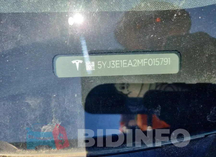 5YJ3E1EA2MF015791 Photo# 12