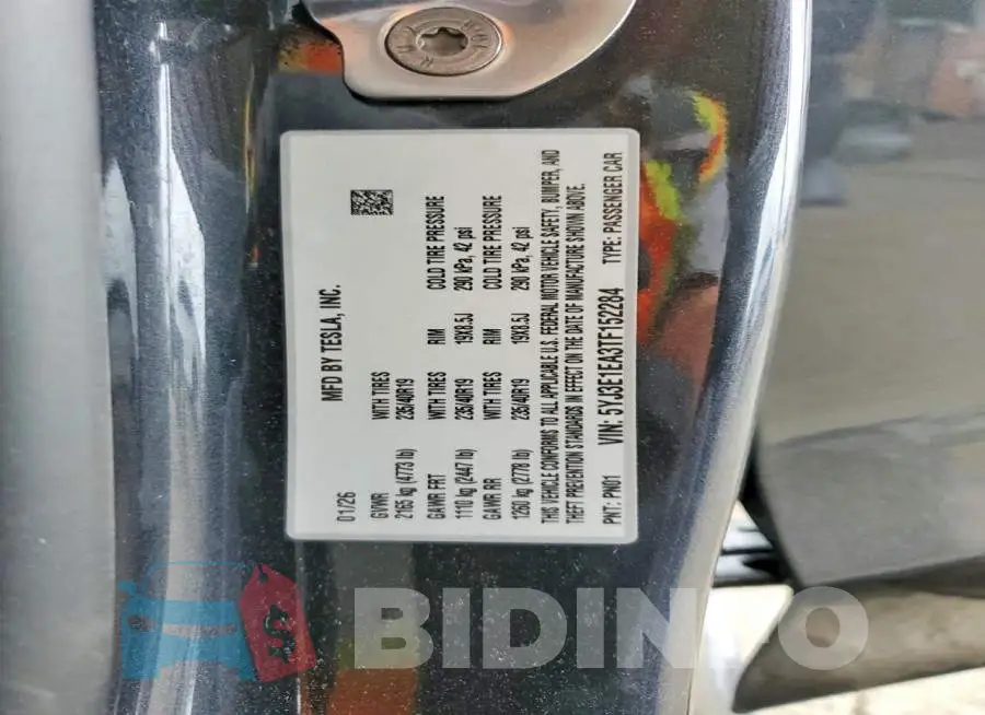 5YJ3E1EA3TF152284 Photo# 12