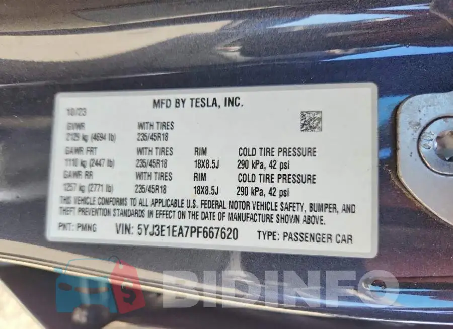 5YJ3E1EA7PF667620 Photo# 13
