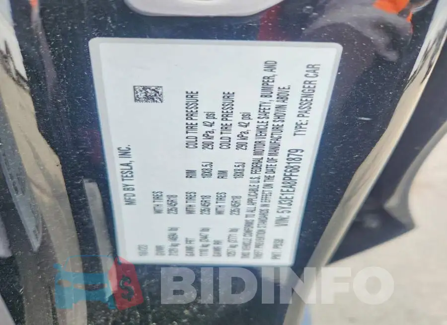 5YJ3E1EA8PF681879 Photo# 12