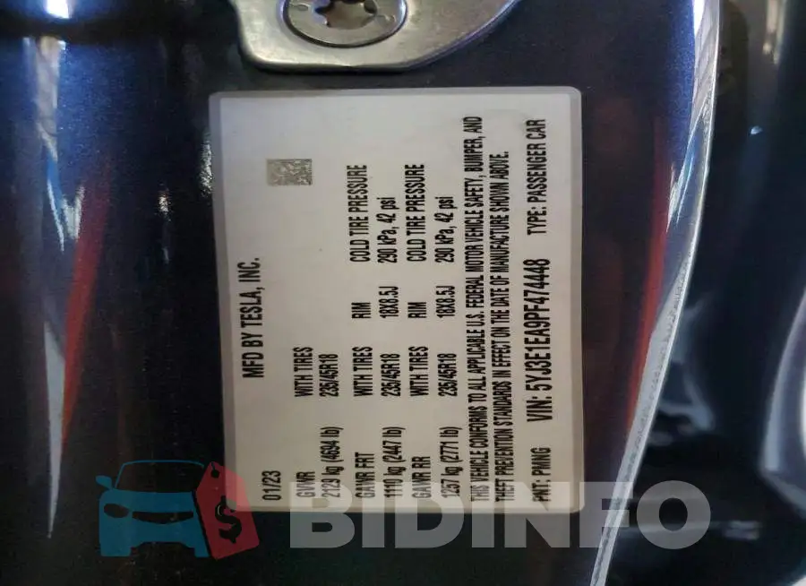 5YJ3E1EA9PF474448 Photo# 12