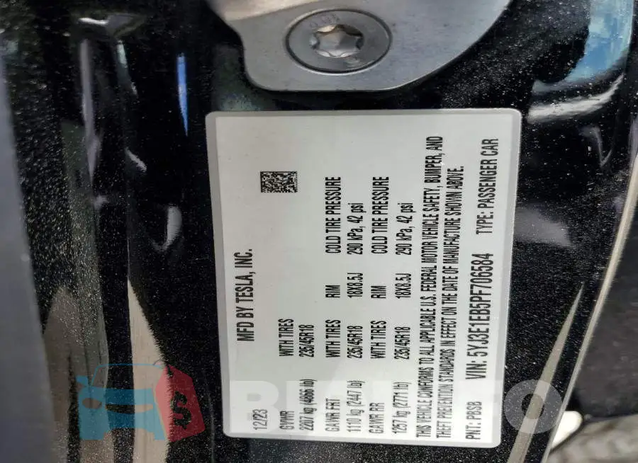 5YJ3E1EB5PF706584 Photo# 12