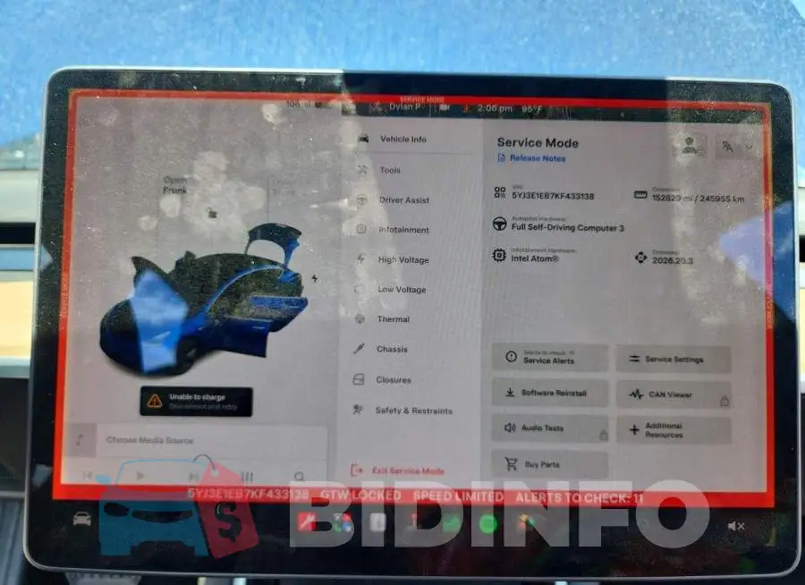 5YJ3E1EB7KF433138 Photo# 9