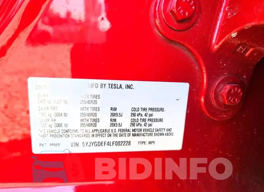 5YJYGDEF4LF002228 Photo# 12