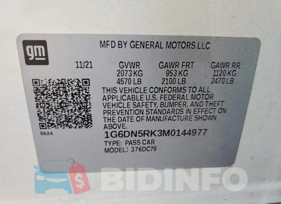 1G6DN5RK3M0144977 Photo# 12