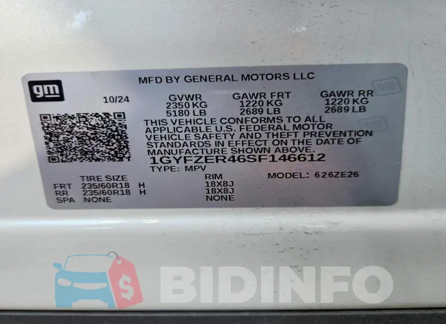 1GYFZER46SF146612 Photo# 13