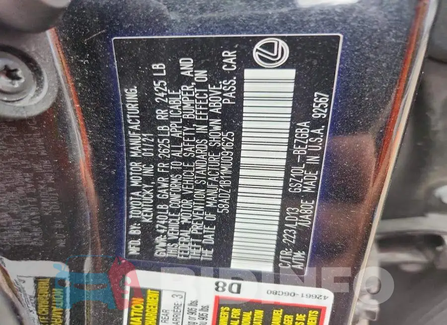 58ADZ1B11MU091625 Photo# 12