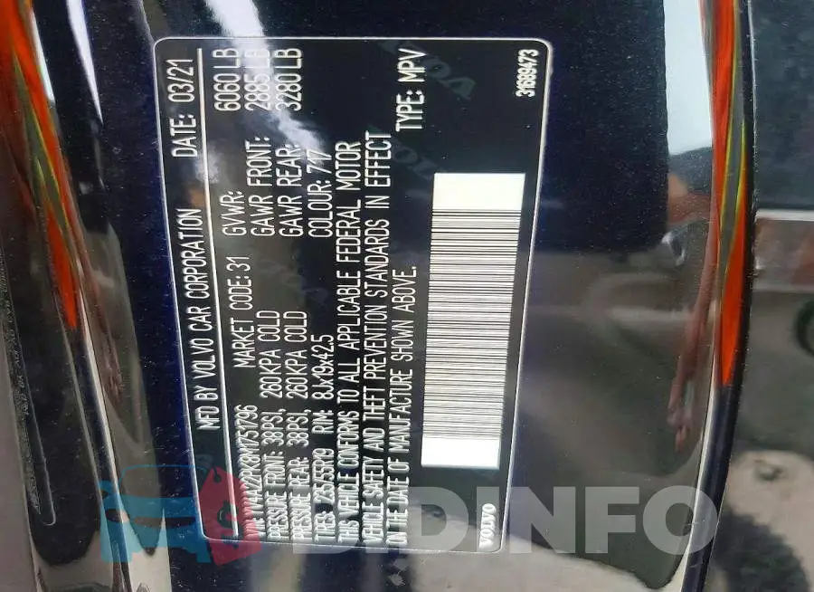 YV4A22PK8M1751796 Photo# 13