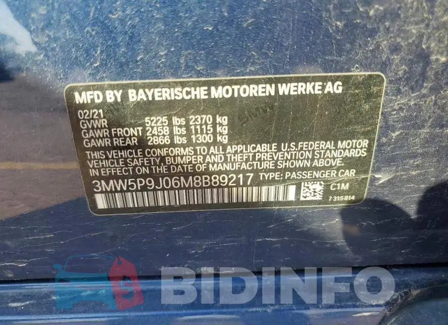 3MW5P9J06M8B89217 Photo# 12