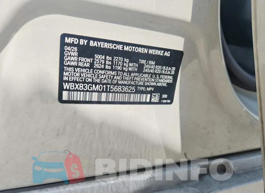 WBX83GM01T5683625 Photo# 13