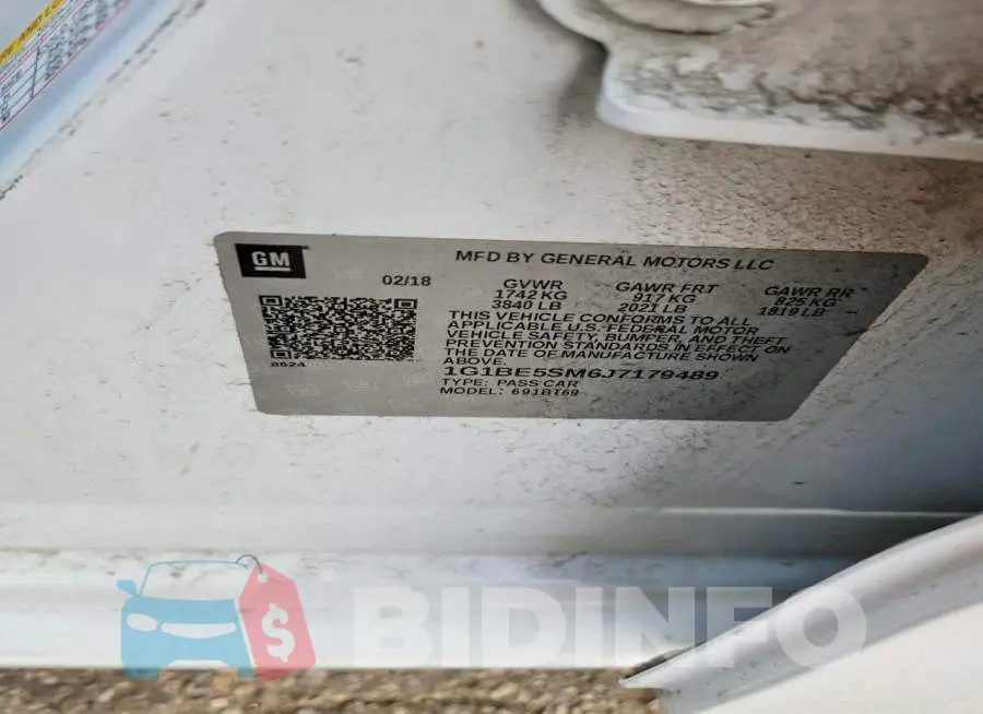 1G1BE5SM6J7179489 Photo# 12