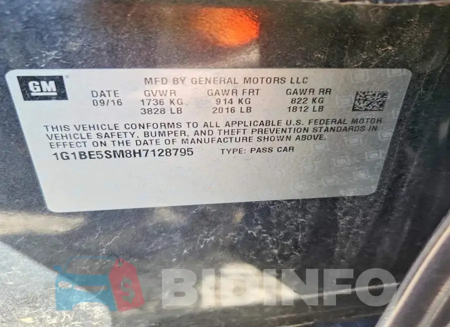 1G1BE5SM8H7128795 Photo# 12