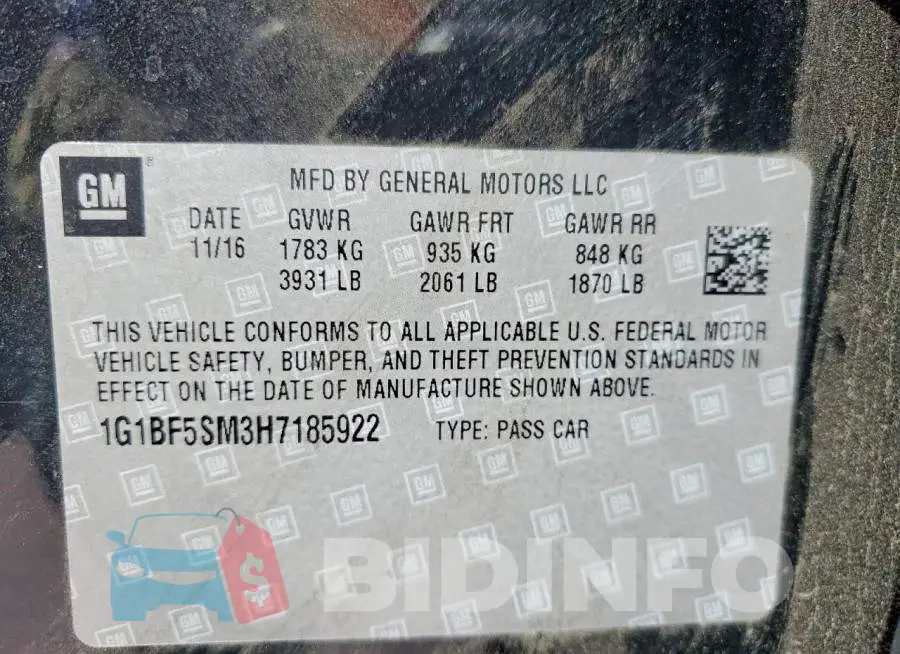 1G1BF5SM3H7185922 Photo# 12