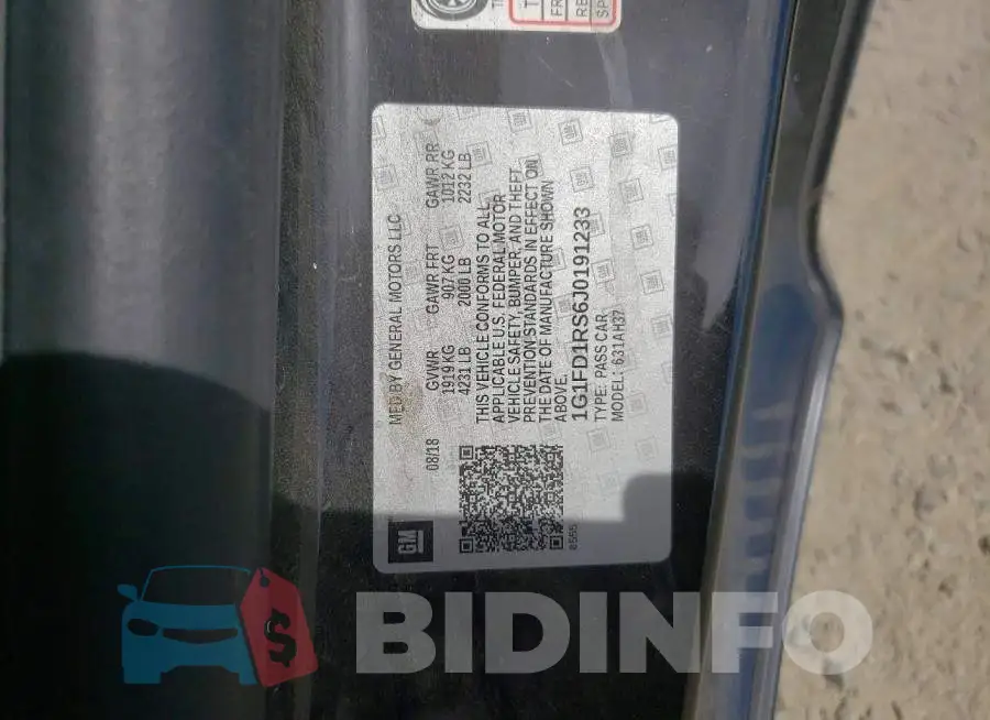 1G1FD1RS6J0191233 Photo# 12