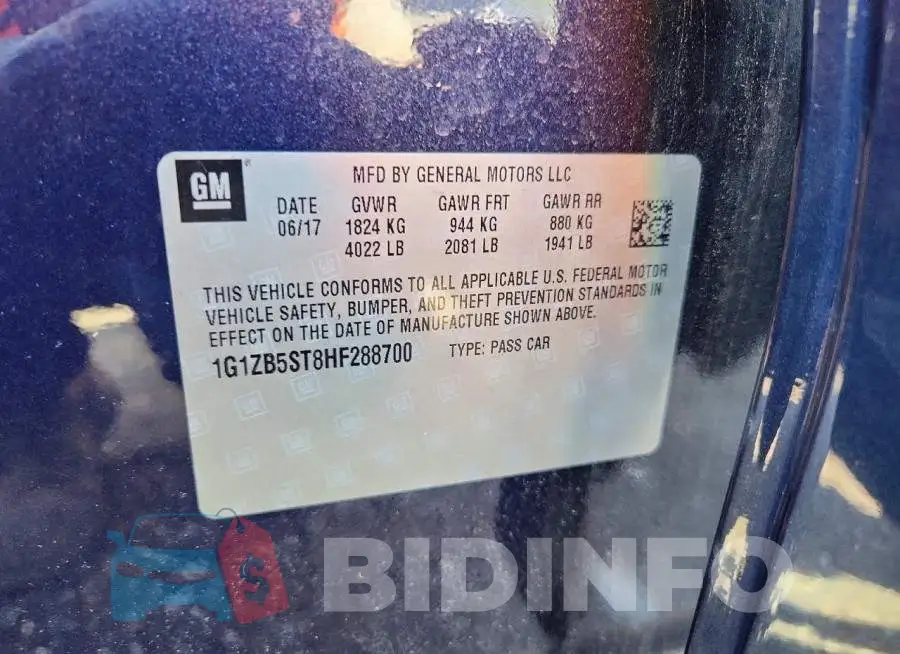 1G1ZB5ST8HF288700 Photo# 12