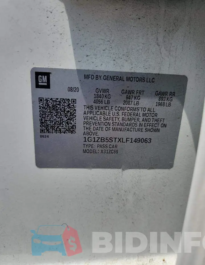 1G1ZB5STXLF149063 Photo# 12