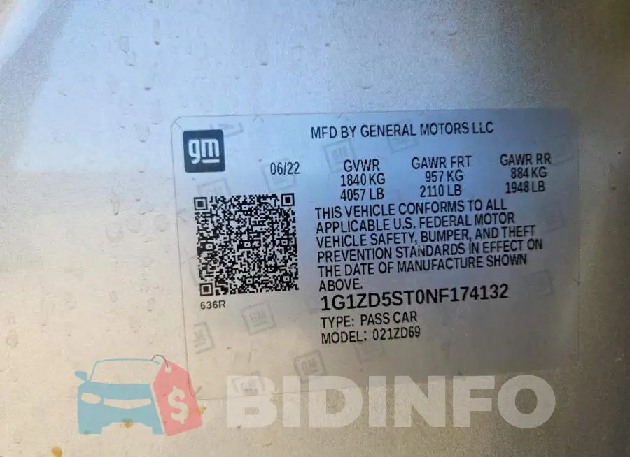 1G1ZD5ST0NF174132 Photo# 13