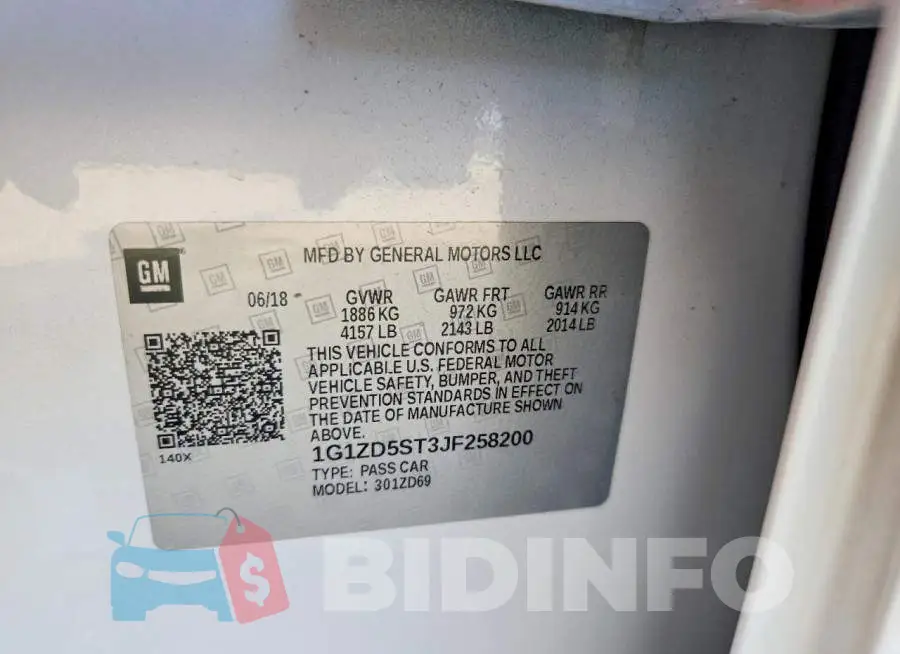 1G1ZD5ST3JF258200 Photo# 12