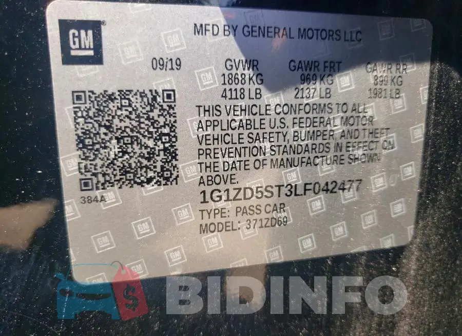 1G1ZD5ST3LF042477 Photo# 12