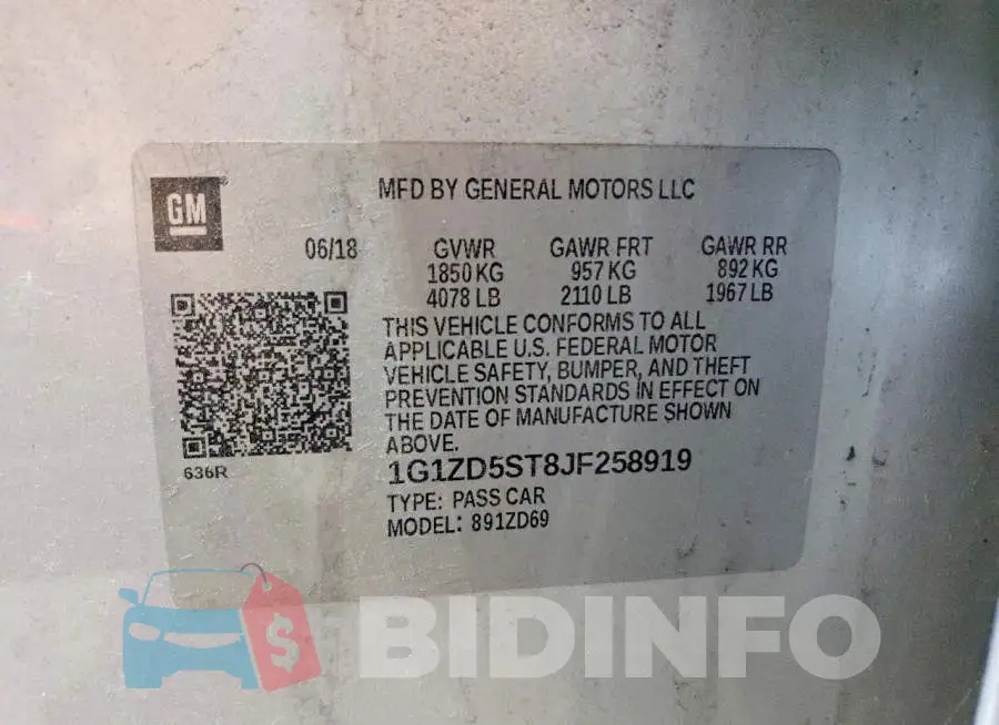 1G1ZD5ST8JF258919 Photo# 13