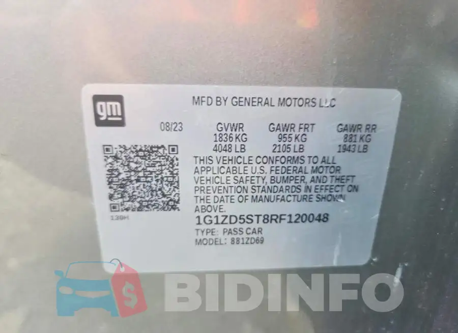 1G1ZD5ST8RF120048 Photo# 12