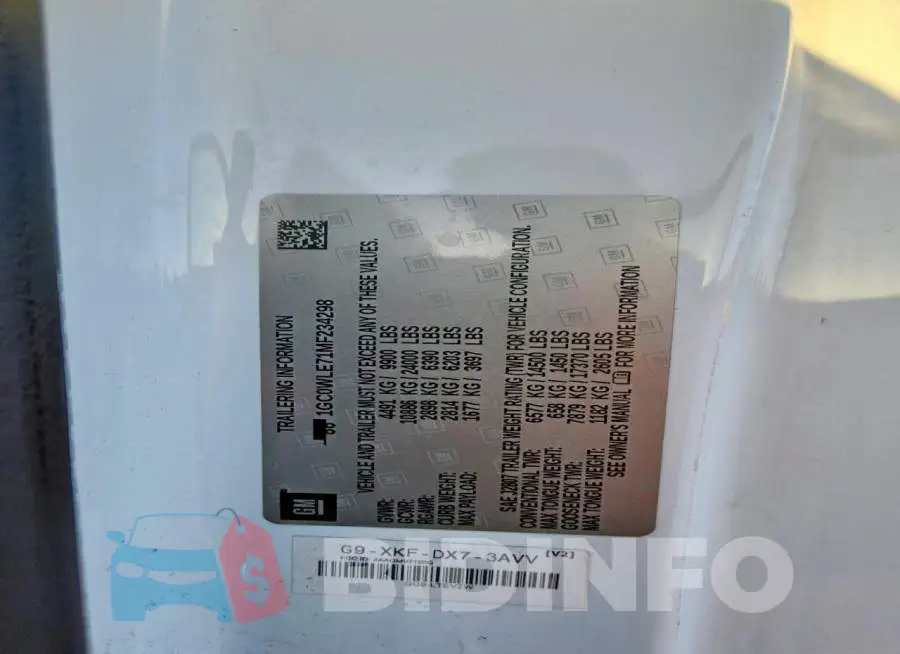 1GC0WLE71MF234298 Photo# 12