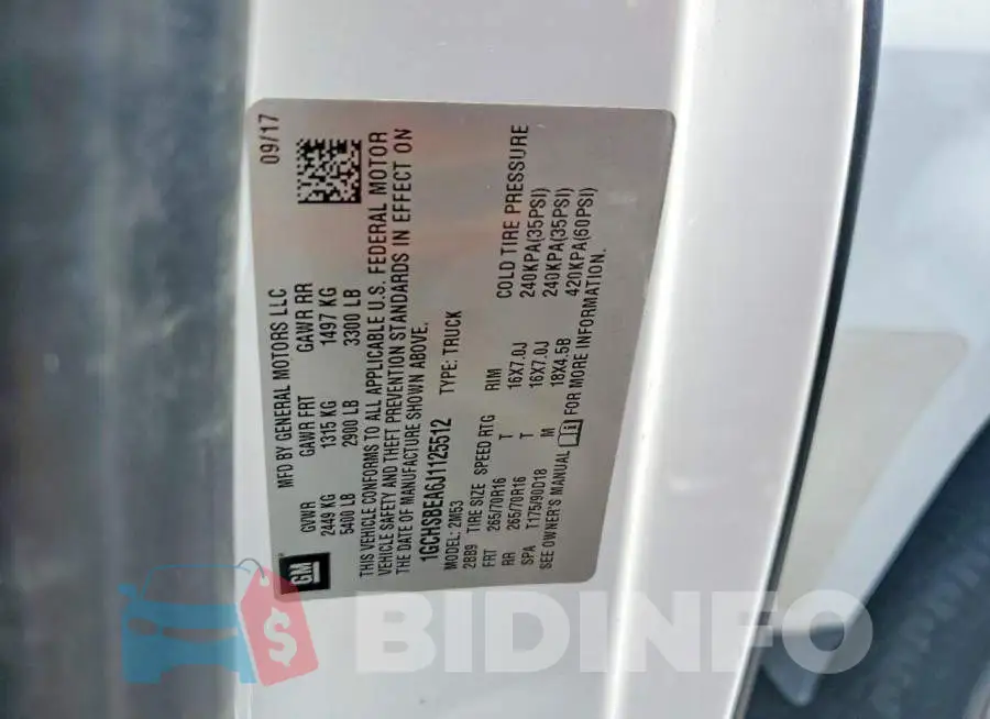1GCHSBEA6J1125512 Photo# 12