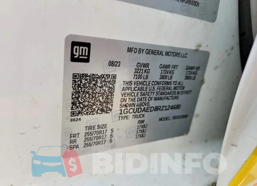 1GCUDAED8RZ124680 Photo# 12