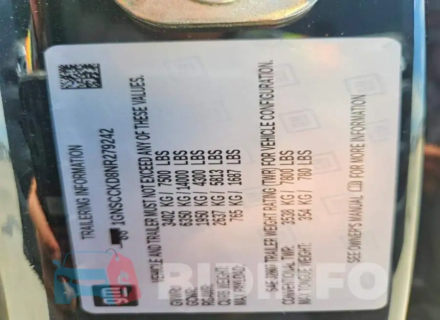 1GNSCCKD8NR279242 Photo# 14