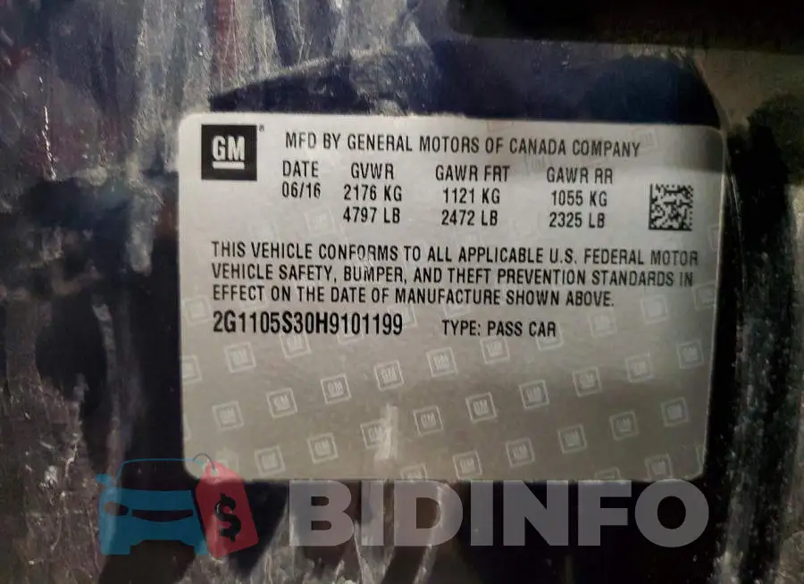2G1105S30H9101199 Photo# 12