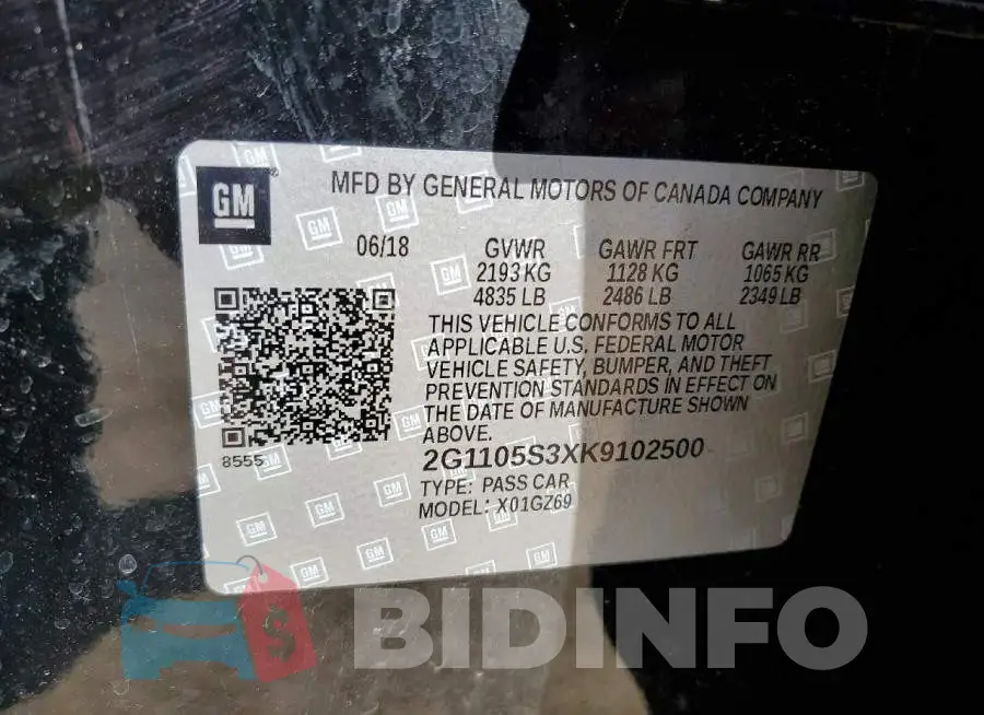 2G1105S3XK9102500 Photo# 12
