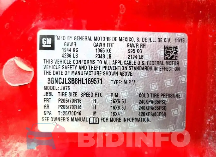 3GNCJLSB8HL169571 Photo# 13