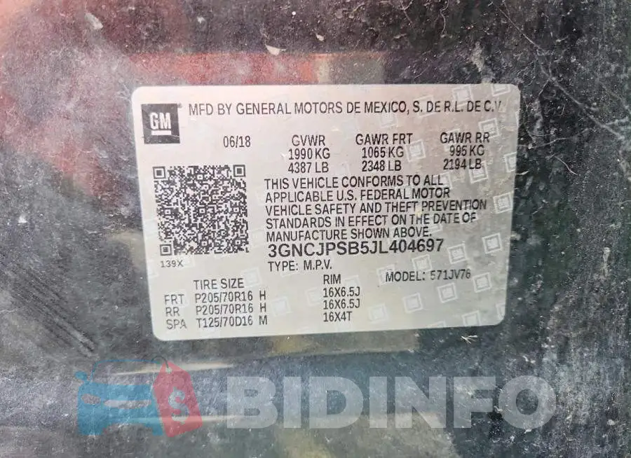 3GNCJPSB5JL404697 Photo# 12