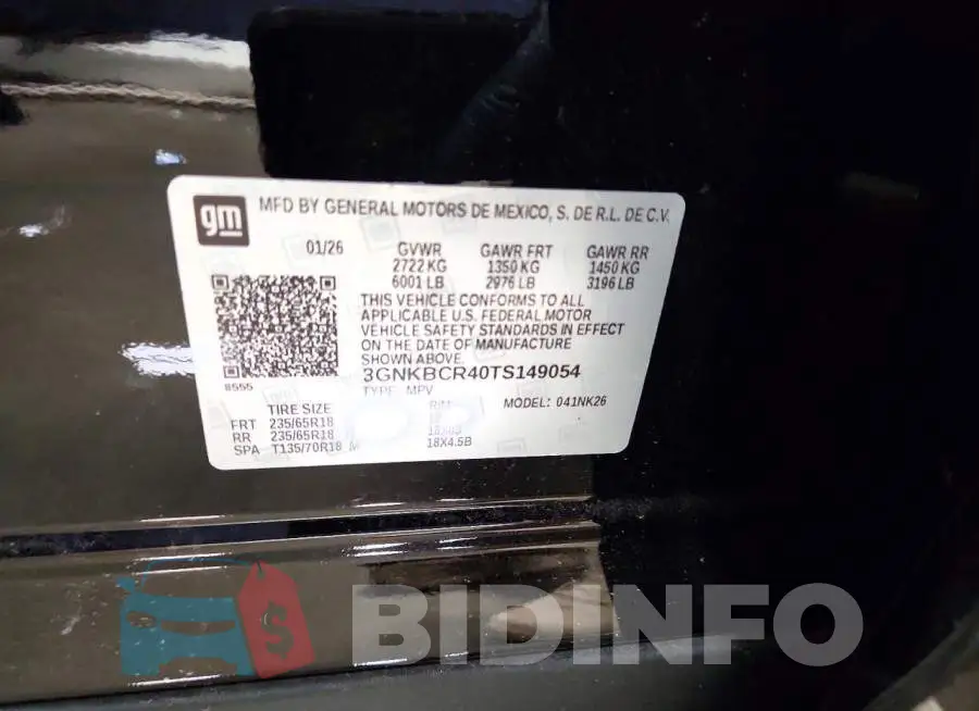 3GNKBCR40TS149054 Photo# 14