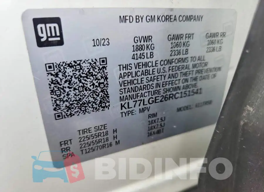 KL77LGE26RC151541 Photo# 13