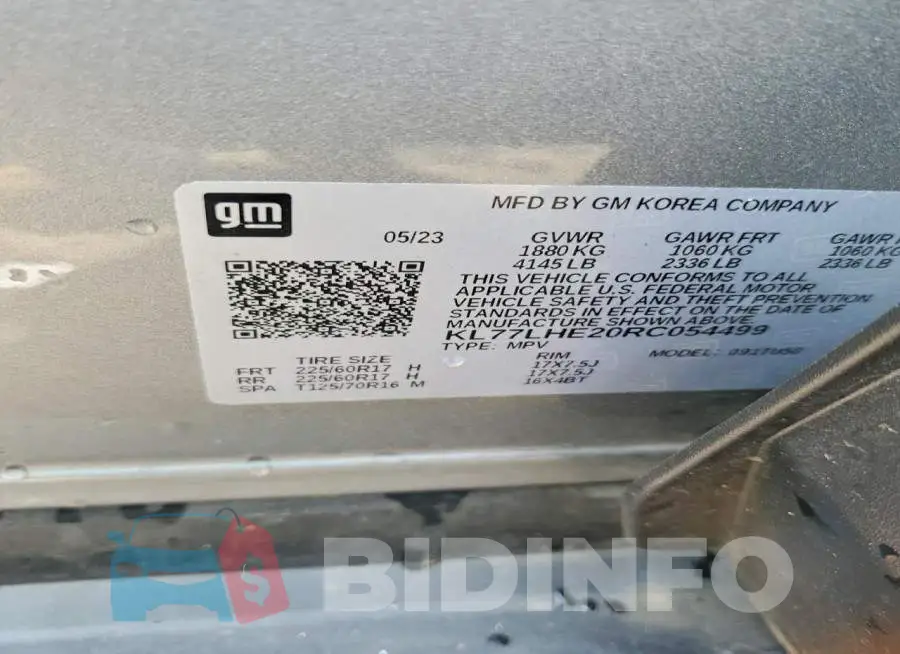 KL77LHE20RC054499 Photo# 13