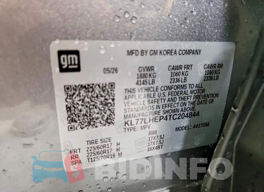 KL77LHEP4TC204844 Photo# 13