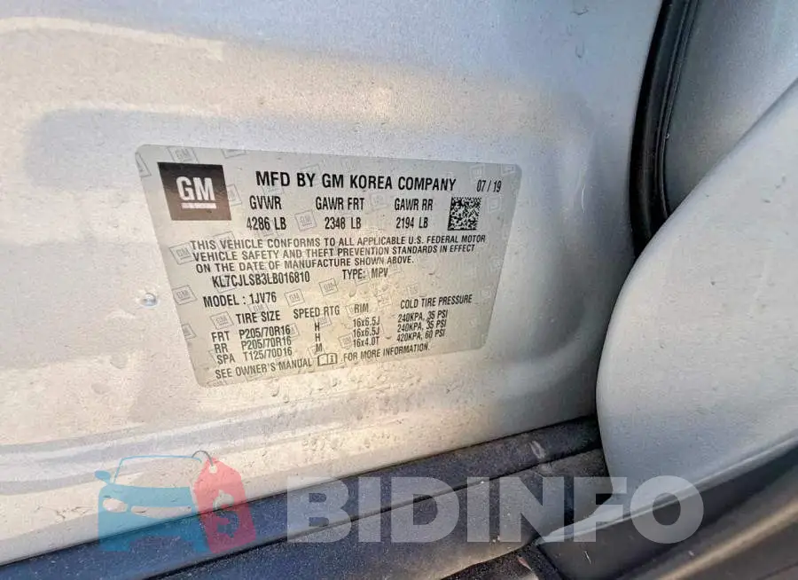 KL7CJLSB3LB016810 Photo# 10