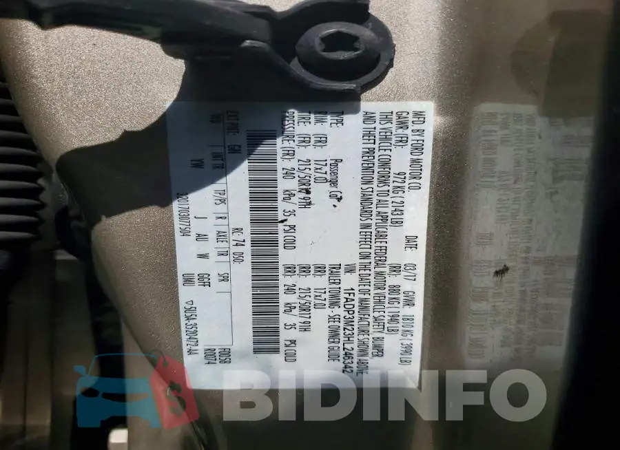1FADP3M23HL246342 Photo# 13
