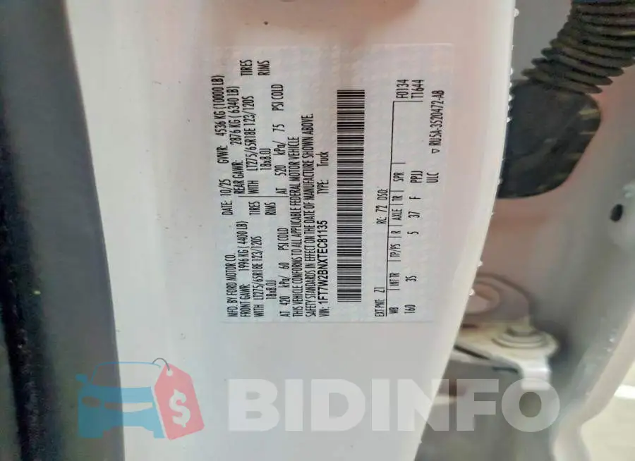 1FT7W2BNXTEC81135 Photo# 12