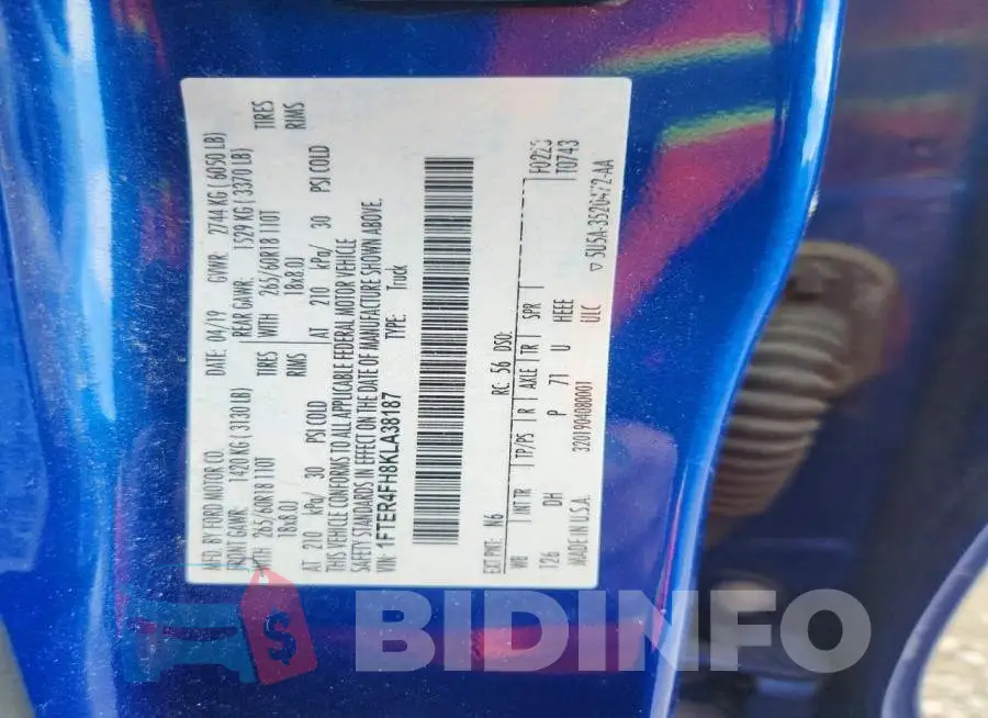 1FTER4FH8KLA38187 Photo# 13