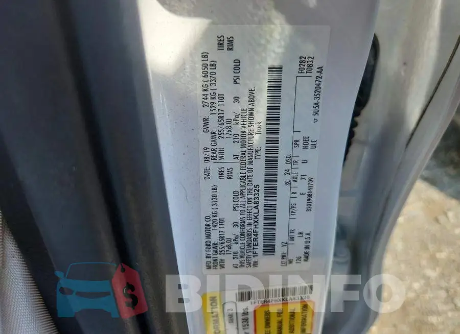 1FTER4FHXKLA83325 Photo# 12