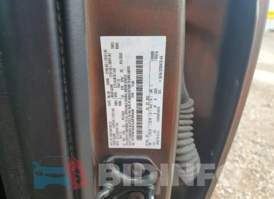 1FTFW1E47LKF05424 Photo# 12
