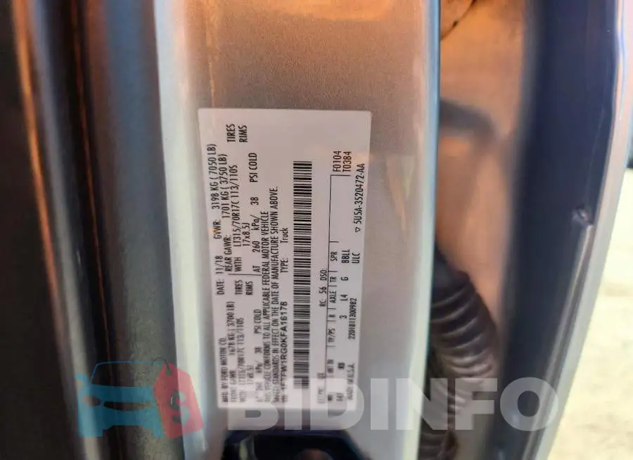 1FTFW1RG0KFA16178 Photo# 13
