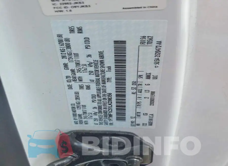 1FTMF1C51LKD98356 Photo# 12