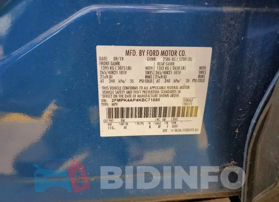 2FMPK4AP4KBC71880 Photo# 13